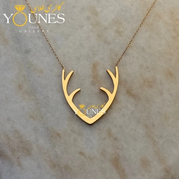 گردنبند طلا گوزن مینیمال